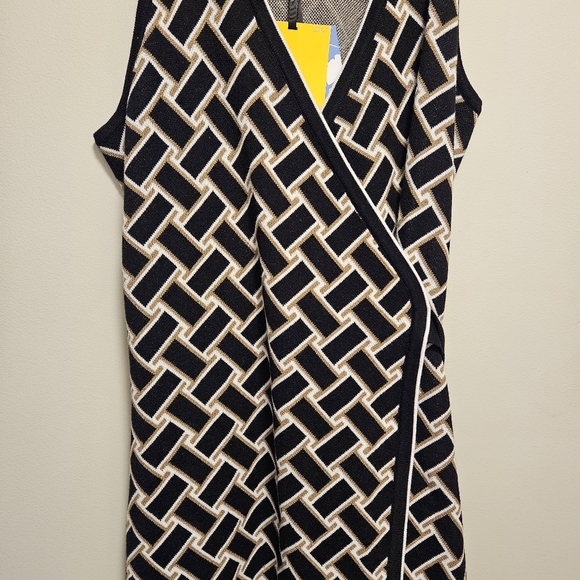 Diane Von Furstenberg x Target Collared Vintage Weave Sweaterknit Wrap Dress S. - Picture 7 of 16